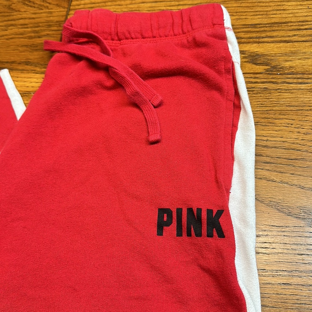 Pink wide leg sweatpants, size medium - Picture 2 of 4